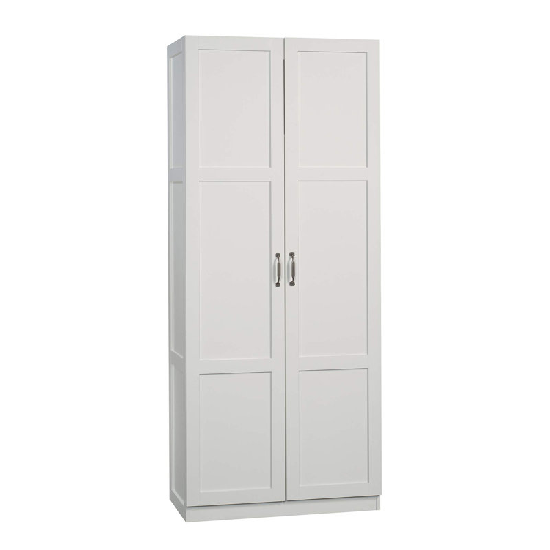 Storage Cabinet with Adjustable Shelves, White