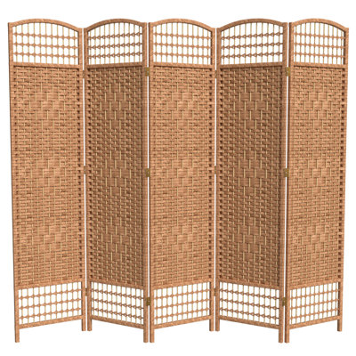 67" Tall Woven Room Divider 