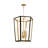 4 - Light Dimmable Lantern Geometric Chandelier-785667440