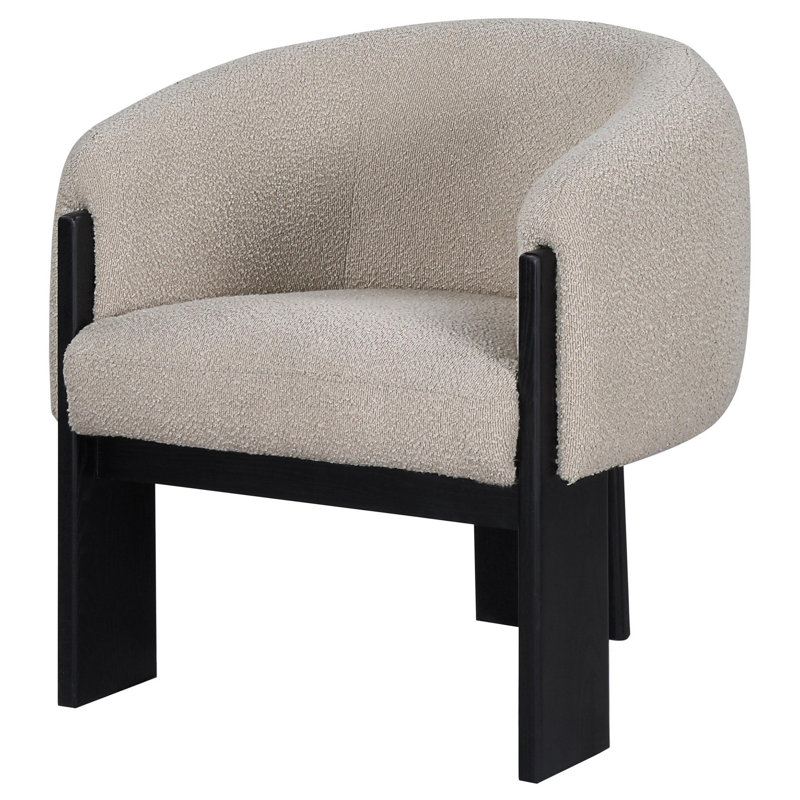 Fauteuil d'appoint Harroll, Polyester beige