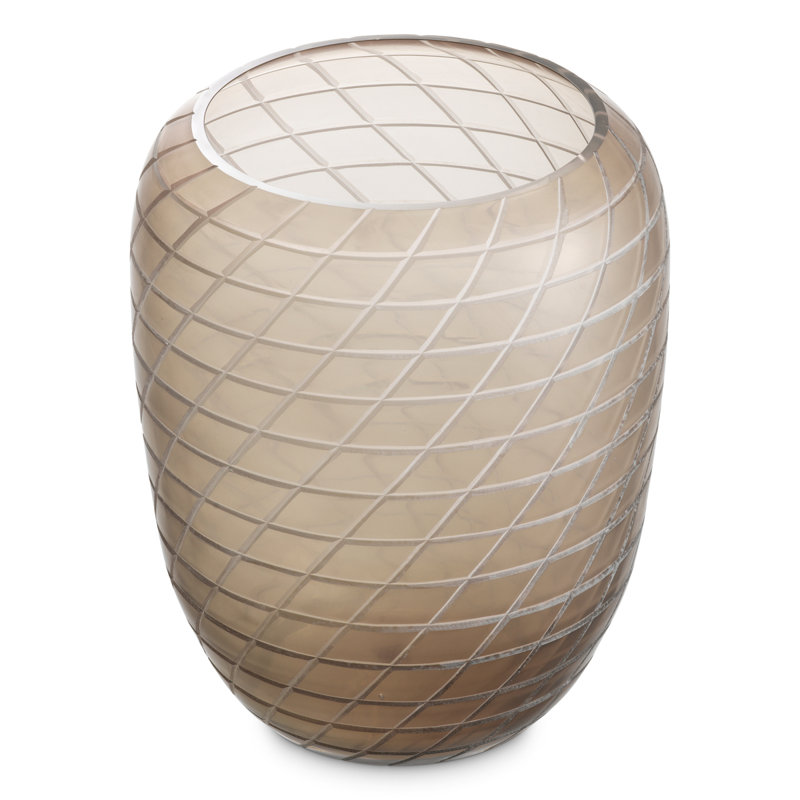 Tarano Glass Table Vase, 15.35" H x 13.9" W x 13.9" D