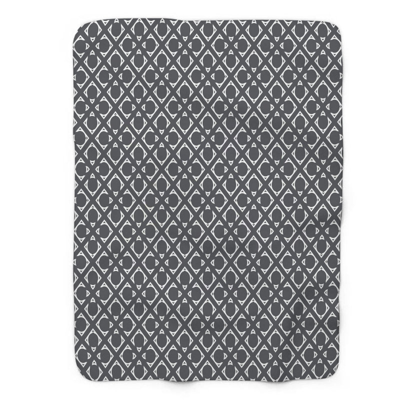 Motif épuré - couverture Sherpa de qualité supérieure 1 pièce 0124, L 60 po x L 80 po