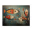 «Minimalisme», collages de poissons I sur bois-447312049