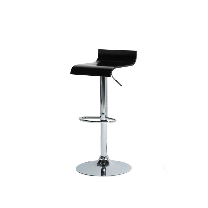 Wora Adjustable Height Counter Stool, Brown, Chrome