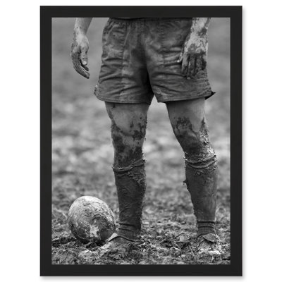 Ball Rugby Mud Bowl Sport Scrum - Single Picture Frame Print