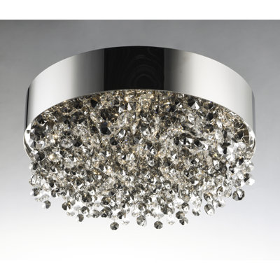 Plafonnier encastré à del de style lustre 16 po 11 lumières Sunnydale