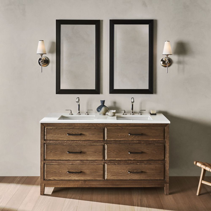 Miroir de salle de bain Main Line, 40 po x 24 po, Noir brossé