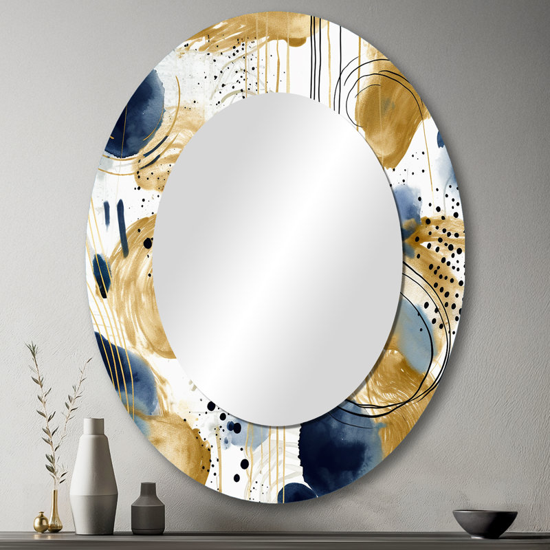 Louca - Abstract Metal Mirror, 43" x 33"