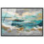 "Golden Tides", impression sur toile encadrée bleue et dorée par Art Remedy, cadre doré, 30 x 20-135655524-135655509