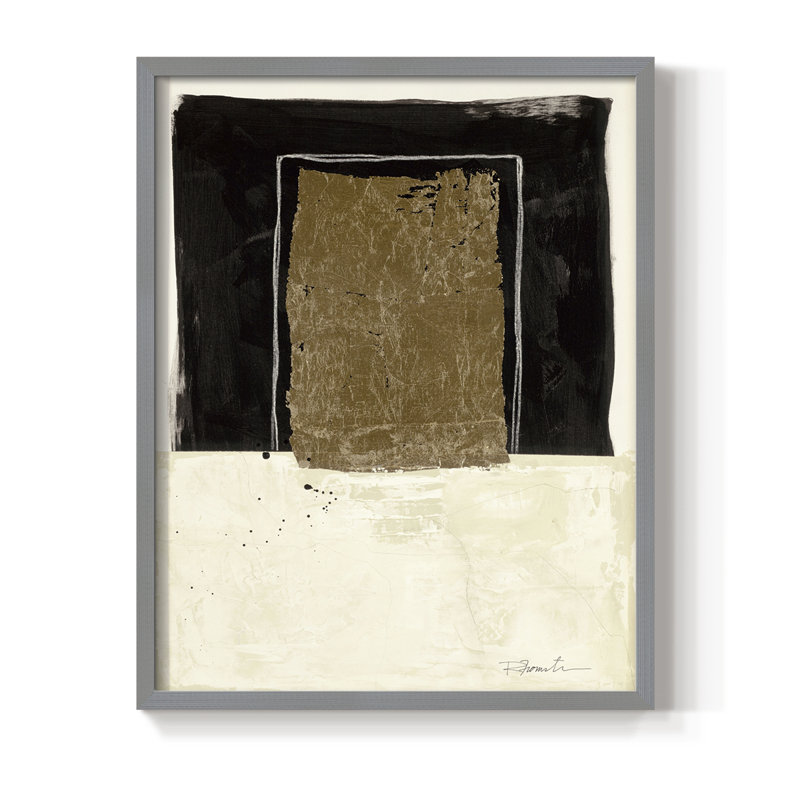 «Debout fort», reproduction encadrée - bois massif, H 15 po x l 12 po, Gris