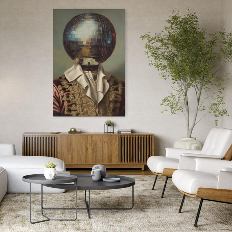 Art contemporain, art rétro, classique et rétro, H 48 po x l 32 po