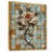 Toile avec cadre flottant or