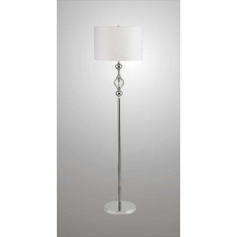 Mcallier 63'' Chrome Traditional Floor Lamp