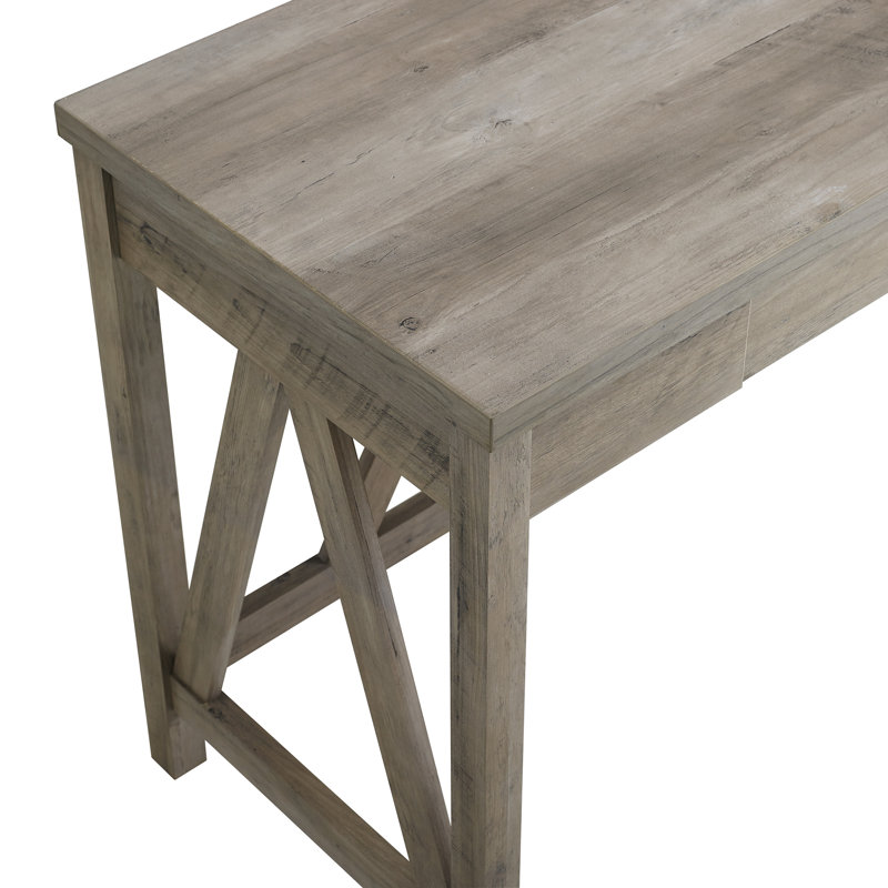 Spiro 46" A-Frame Desk, Grey Wash