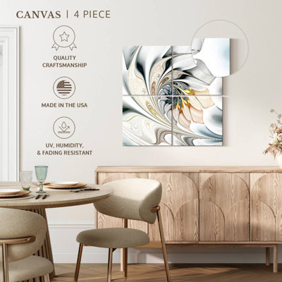 Motif floral de gauchissement