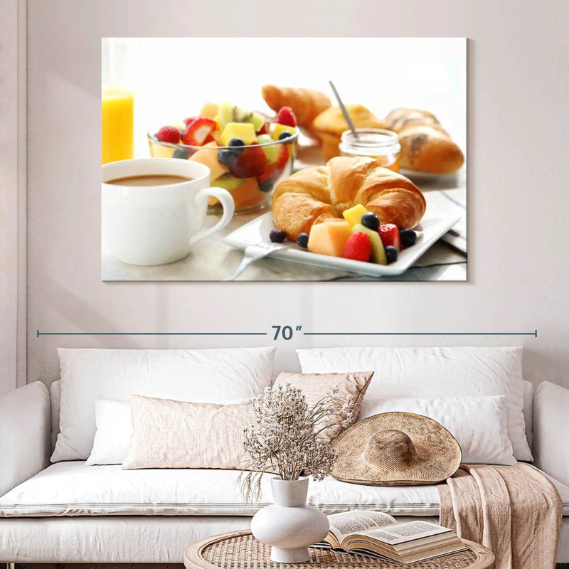 Assiette à déjeuner Yarlin Croissant, H 34 po x l 51 po
