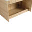 Meuble-lavabo mural 72 po avec lavabo d'art en céramique, 1 tablette de rangement, 4 portes à fermeture douce, rangement Kd, contreplaqué, organisation moderne