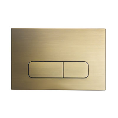 Plaque de commande murale à double chasse avec boutons poussoirs rectangulaires Swiss Madison