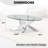 Modern Glass Top Oval Single Coffee Table