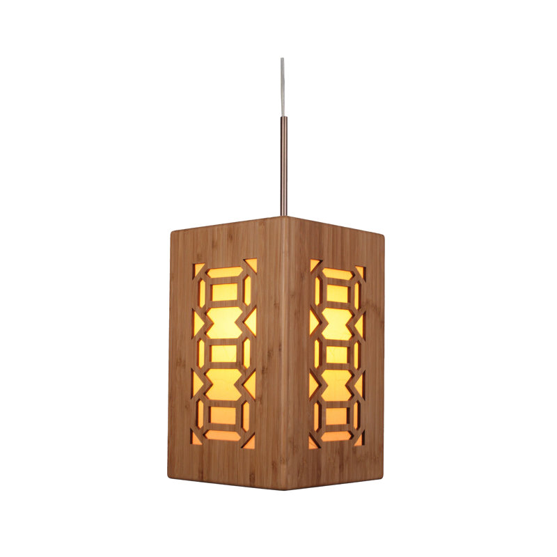 Luminaire suspendu simple à 1 lumière Newsom, Laiton classique