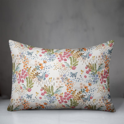 Floral Rectangular Lumbar Cushion