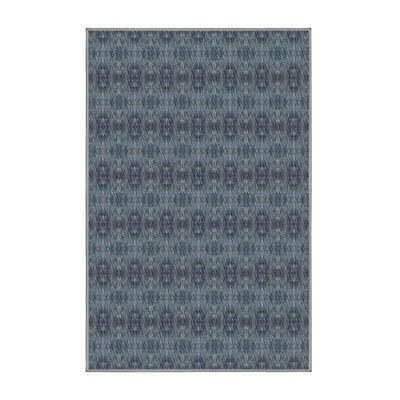 Tapis gris foncé tissé à la machine