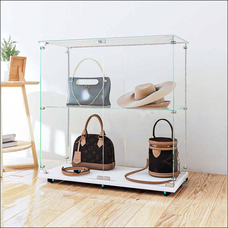 Vitrine en verre trempé, Blanc