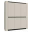 Taylianna 3 Door Manufactured Wood Wardrobe