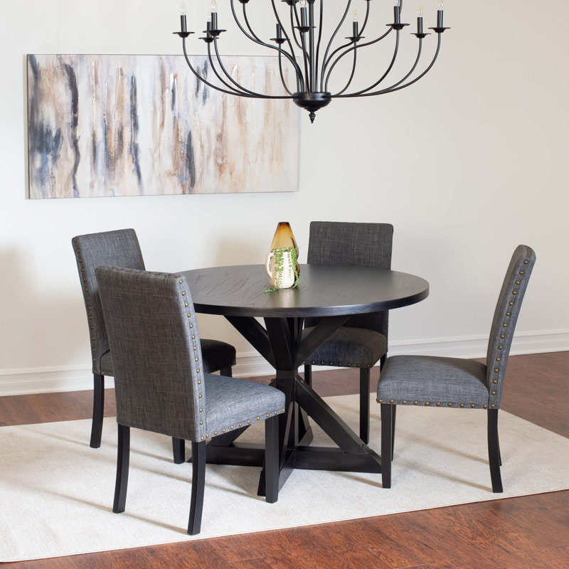 Ensemble de salle à manger 5 pièces Mytzi avec 4 chaises élégantes