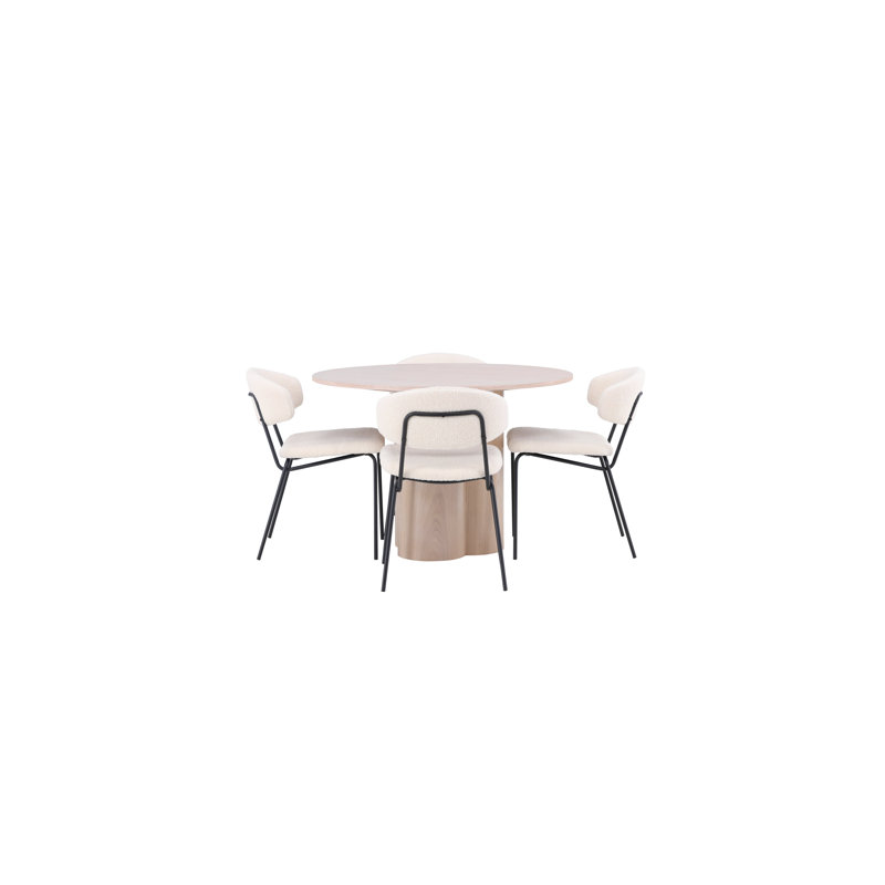 Kiowa 4 - Person Dining Set, White