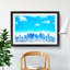Tokyo Japan Skyline in Abstract - Picture Frame Graphic Art Print-55766330-55766331