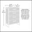 Commode 4 tiroirs, finition brune