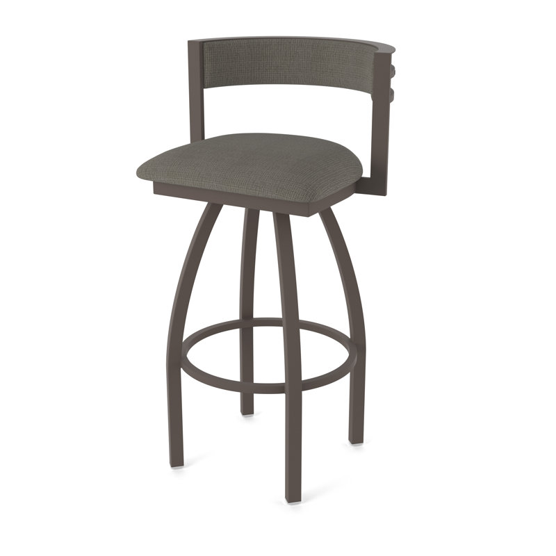 Tabouret Artémis, Bronze, Tabouret de bar (siège d'une hauteur de 36 po), Tissu - graphique calice