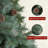 Unlit Frosted Pine Artificial Christmas Tree with Pine Cones, Auto Open Branches & Metal Stand-112575494