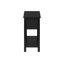 Table d'appoint, 2 niveaux, bout, lampe, table de chevet, table d'appoint, étroit, petit, tiroir de rangement, chambre à coucher, placage noir, transitionnel-595560359-595560364-595560365