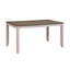 Table rectangulaire en bois gris et brun 7 pièces, chaises en bois pour table 6 pièces, brun, avec chaises d'appoint, sièges rembourrés en tissu