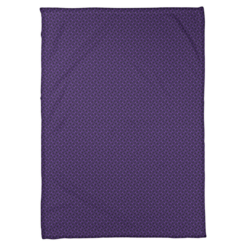 Couverture à treillis hexagonal Katelyn Elizabeth, l 62,5 po x L 82,5 po, Mauve / Noir