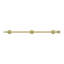 Deltana 24SBM3-UNL 24" Modern Surface Bolt, HD, Solid Brass in Unlacquered Brass-1268850183