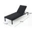 Chaise longue parfaite pour les espaces extérieurs