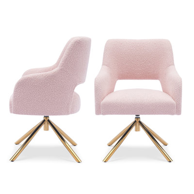 Fauteuil pivotant rembourré Breann