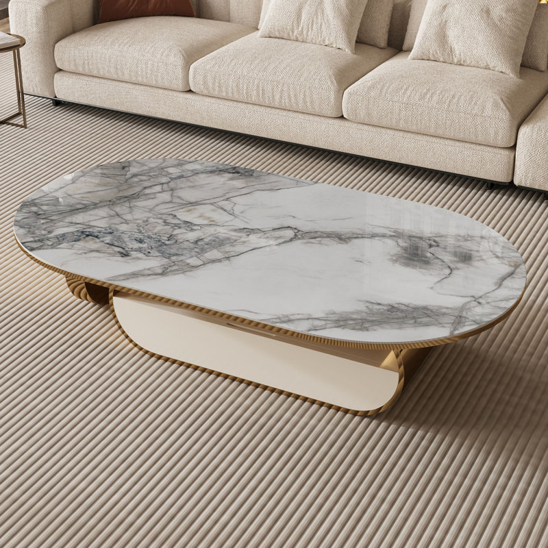 Tezer Single Coffee Table, Gold