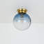 Glass Semi Flush Mount