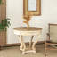 Pieds courbés de style campagnard de petite taille, table de bout, table de bout, table d'appoint, table basse pour coin-repas, cuisine, salle à manger ou salon, grain de bois naturel vieilli