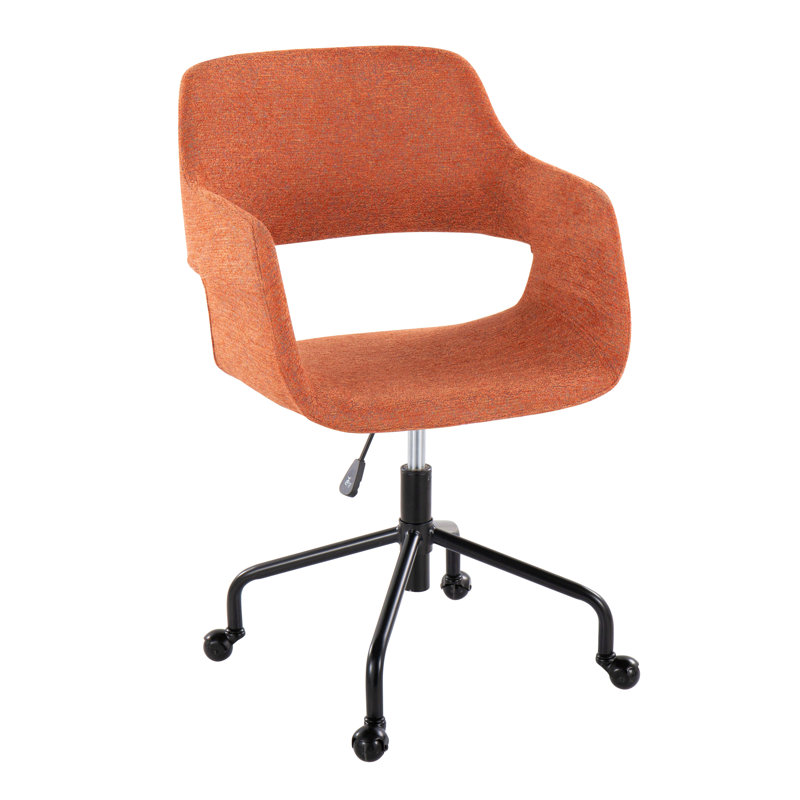 Chaise de bureau Margarit, Orange