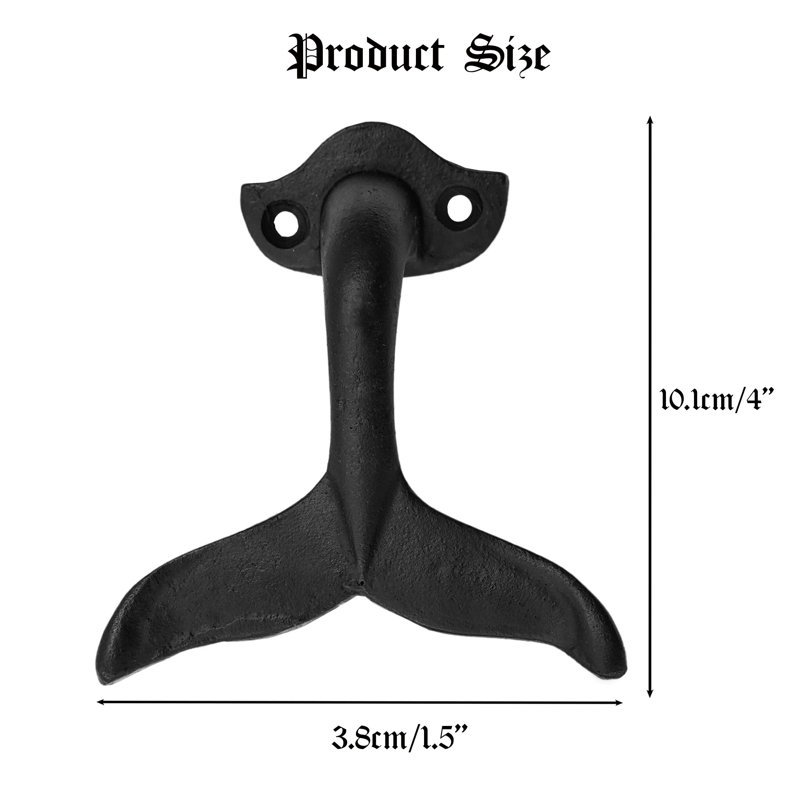 Crochets muraux en fonte Templepatrick, crochets utilitaires rétro robustes pour suspendre manteau, sac, serviette, robe, chapeau