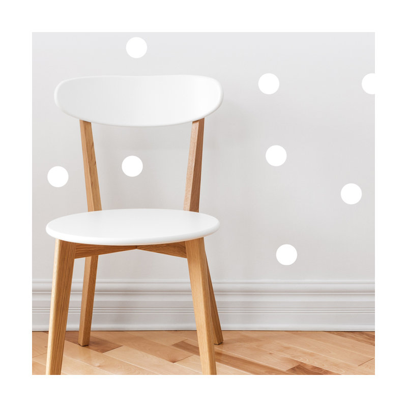 Schuster Wall Sticker / Decal, 4" H x 4" W, White