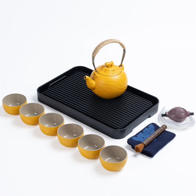 Exquisite Chinese Tea Set - Vintage Design, Versatile Tray, Complete Configuration