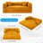 Convertible Sleeper Sofa Bed with Cylindrical Pillow, Corduroy Folding Mattress Couch, Floor Sofa  Sofa-in-a-Box, No Installation & Easy to Transport, Deep Seat-433363137-418809708