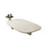 Ensemble table basse ovale moderne Rudina avec petite table d'appoint ronde, grande table basse de salon en placage de frêne avec piètement en croix pour petits espaces