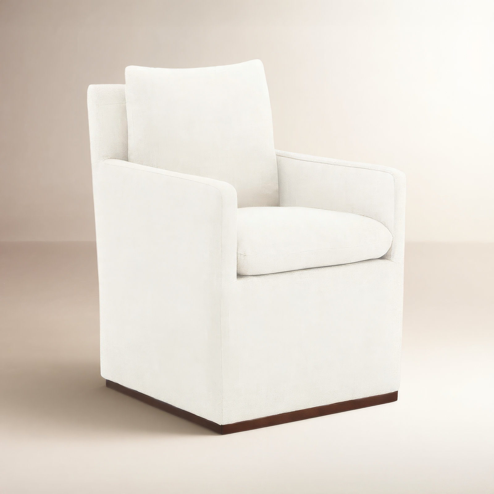 Bobbi Linen Dining Armchair, Flannigan Cotton